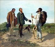 Gustave Courbet La rencontre France oil painting artist